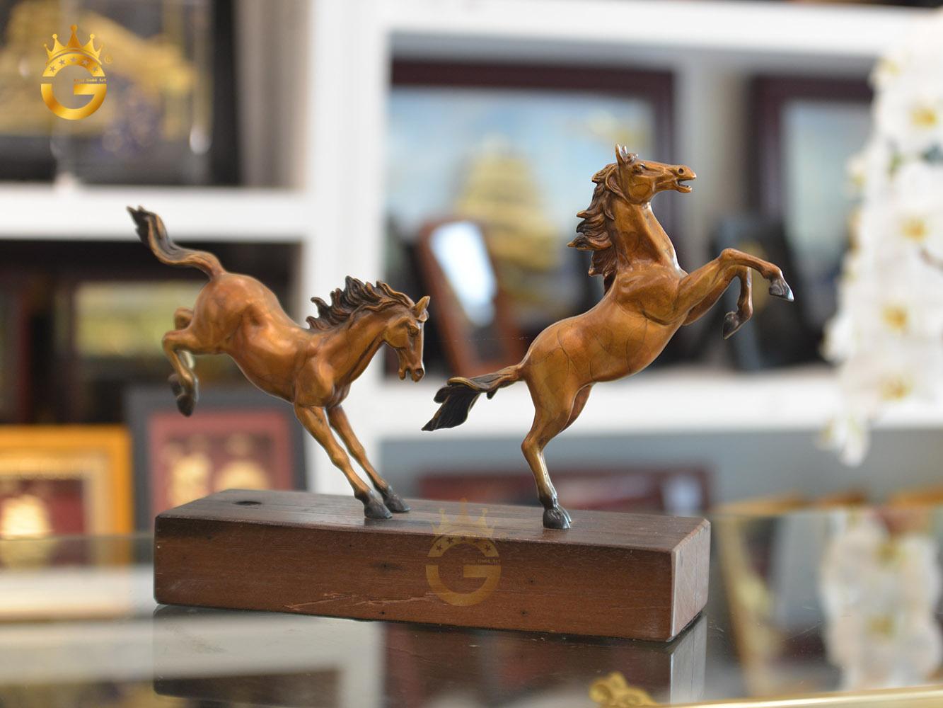 King Gold Hạ Long ra mắt mẫu tượng ngựa đồng song mã phát lộc
