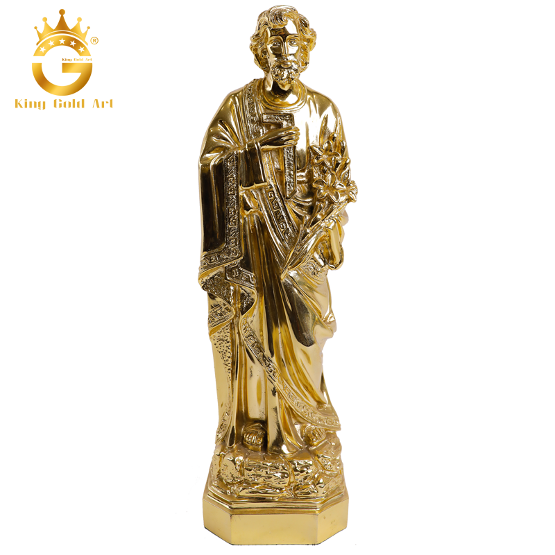 Công ty đúc tượng Thánh Giuse bằng đồng dát vàng theo yêu cầu