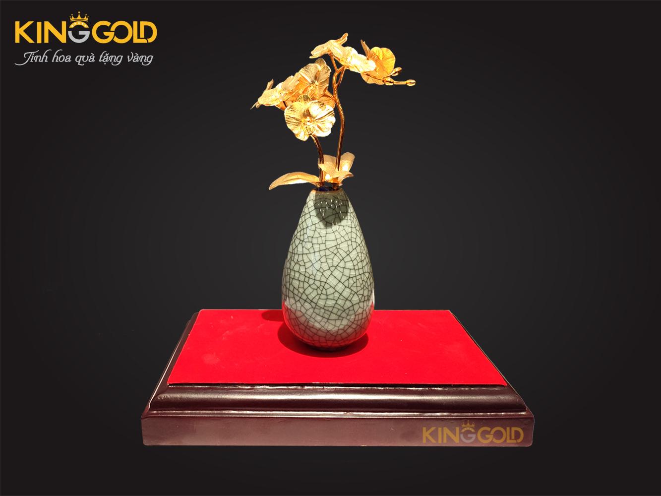 Hoa lan mạ vàng, quà Tết 2020, quà tặng tân gia, quà tặng sếp