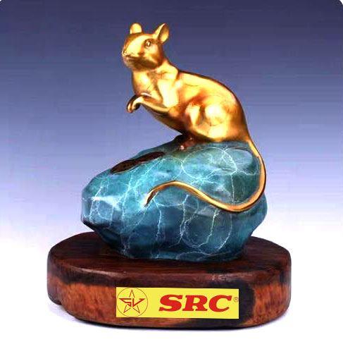 Tượng chuột dát vàng, quà tặng năm Tý 2020 ý nghĩa