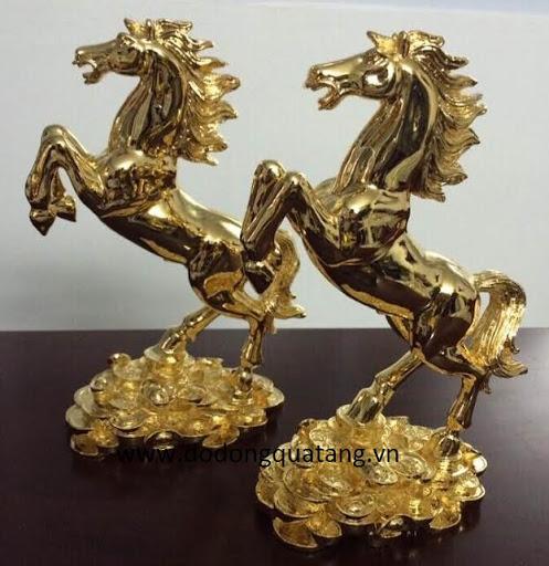 Ngựa đồng mạ vàng 24k - quà tặng để bàn ý nghĩa tại Hà nội