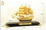 Qùa tặng thuyền buồm mạ vàng 24k làm quà tặng 30, 50 cm tại Hà Nội