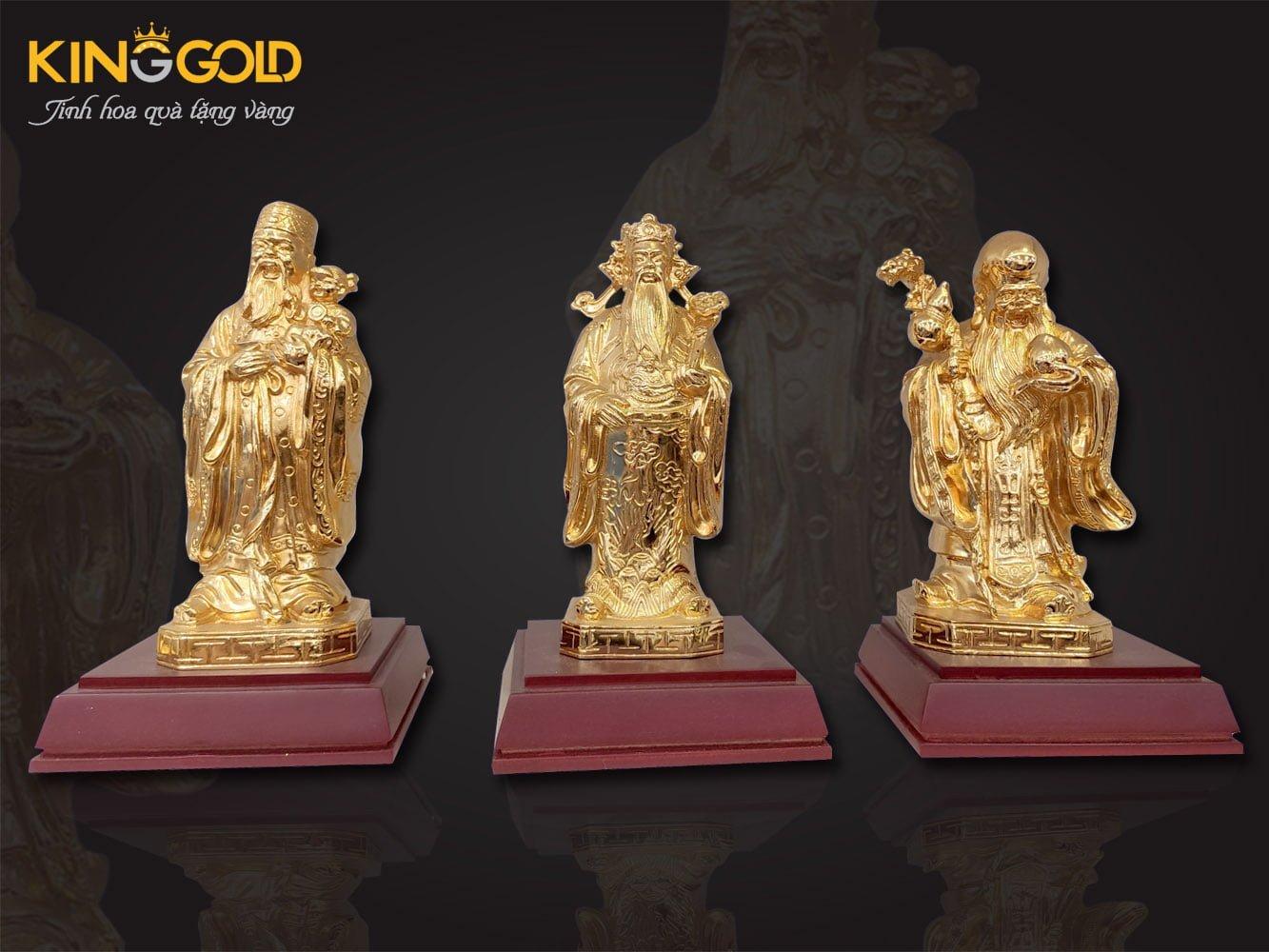 Đúc tượng Tam Đa mạ vàng theo yêu cầu tại King Gold Art