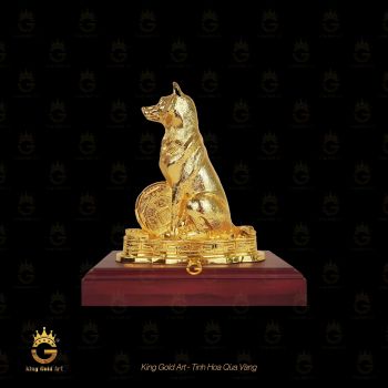 Tượng Chó Vàng - Quà tặng tinh tế cho sếp tuổi Tuất