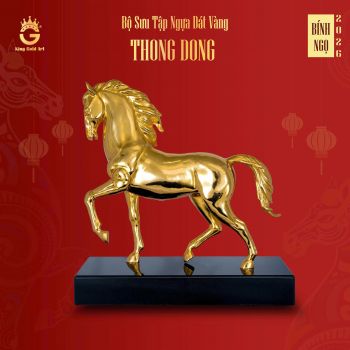 Quà Tết 2026 - Tượng Ngựa Thong dong