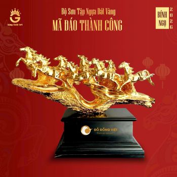 Quà Tết 2026 - Tượng ngựa Mã Đáo Thành Công