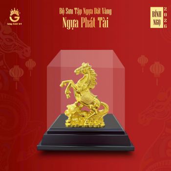 Quà Tết 2026 - Tượng Ngựa Phát Tài (Bắp cải vàng)